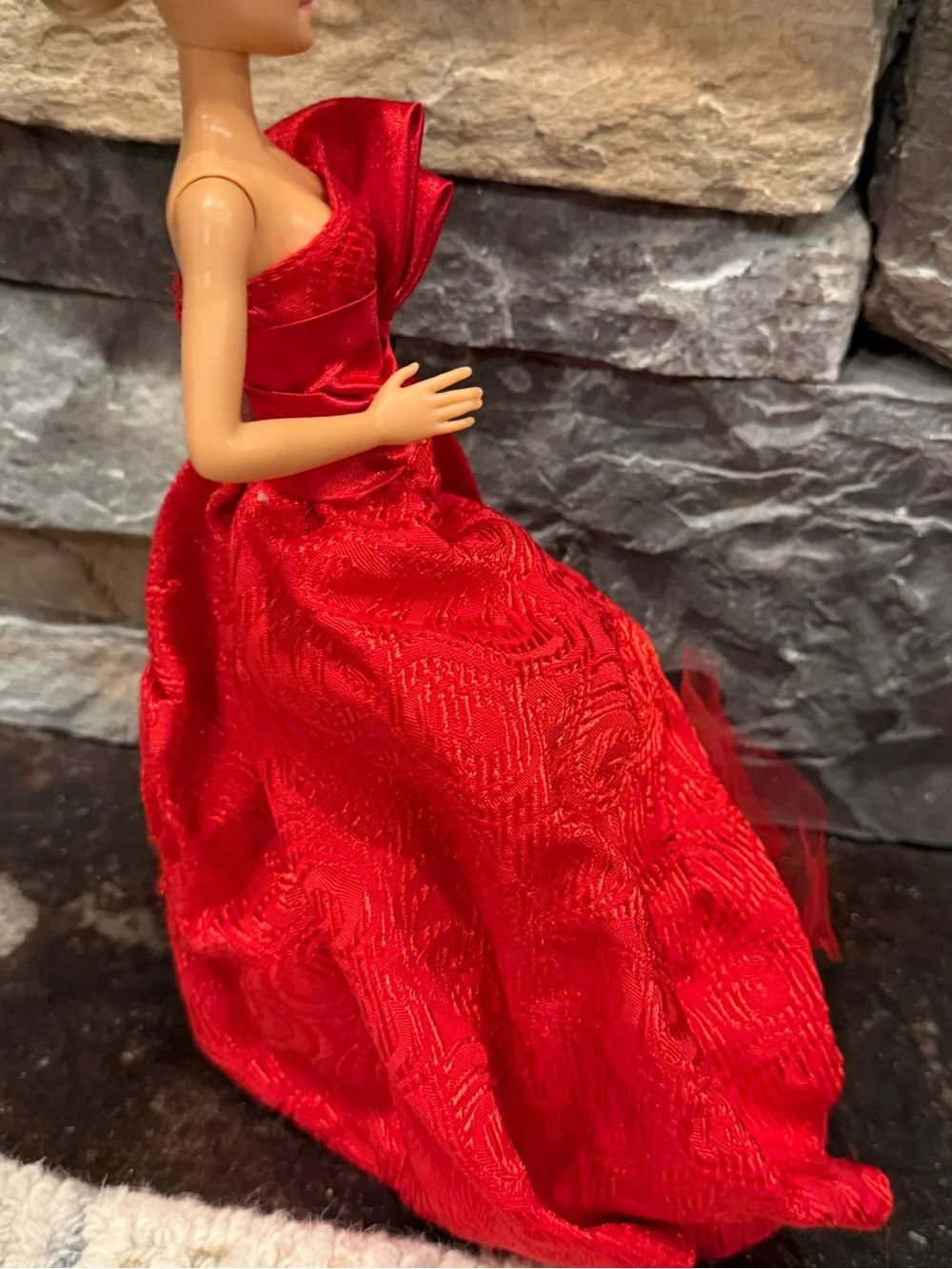 Barbie skipper size red formal holiday dress